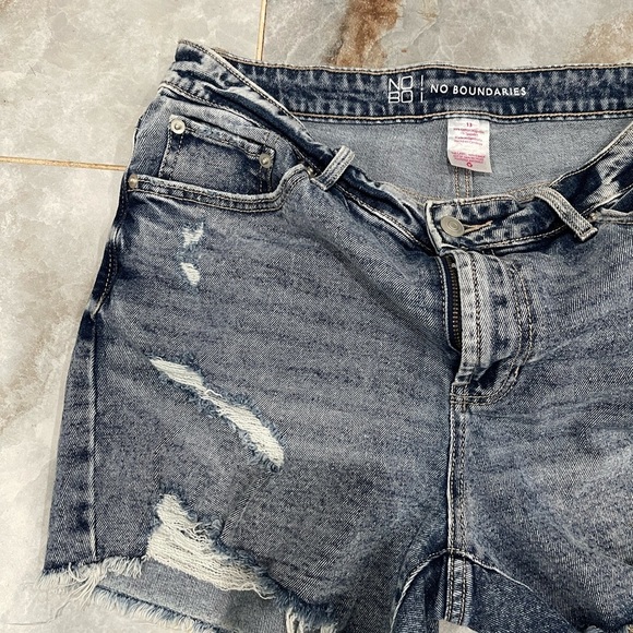 NOBO BlueJean Shorts Distressed High-Waisted - Picture 2 of 7
